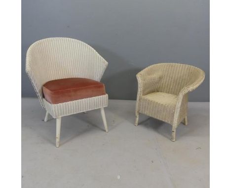 Two Lloyd Loom chairs.