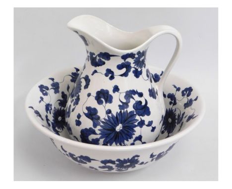 A Portmeirion pottery jug &amp; wash basin