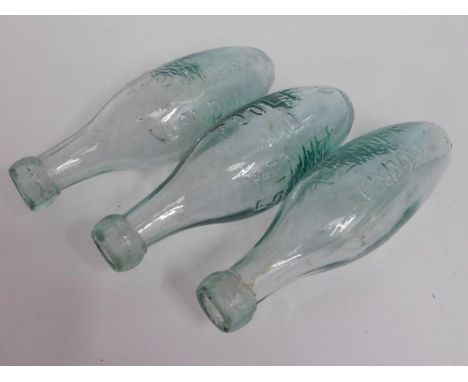 A boxed quantity of thirty one Poole &amp; Venner glass lemonade bottles