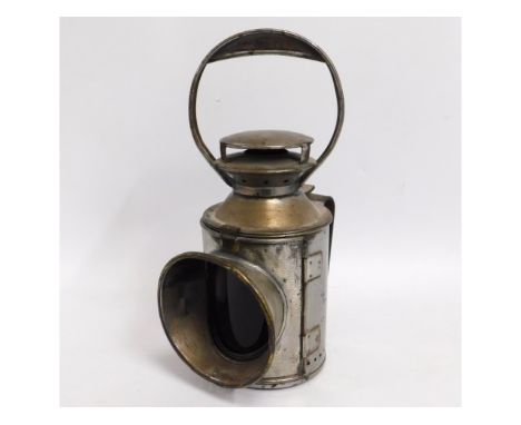 A railway signal lamp, 12.5in tall