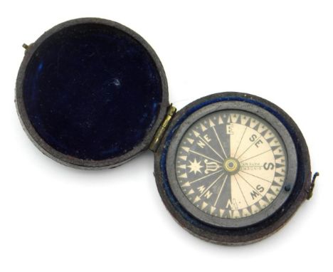 A Victorian Singer's Patent cased compass