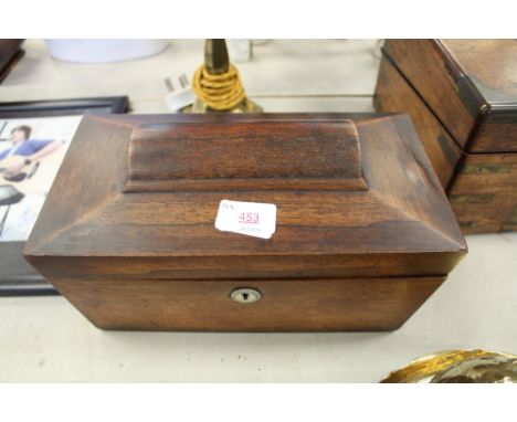Georgian mahogany tea caddy