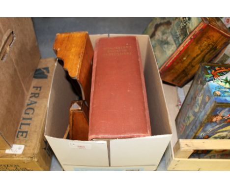 Box of misc. items, metronome, snuff box, pipes, etc.