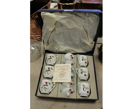 Royal Worcester "pot de creme" set