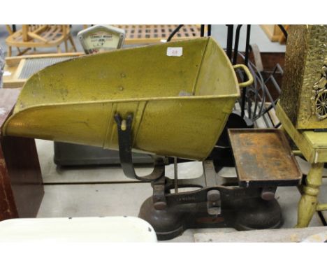 Set of vintage potato scales