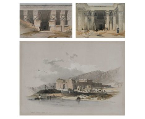Louis Haghe (Belgian 1806-1855) after David Roberts RA (1796-1864)View of Kalabshee, formerly Talmis, Nubia; Grand Portico of