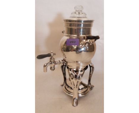 A plated coffee percolator by Landers, Frary &amp; Clark