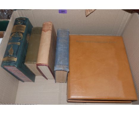 Two albums of first day covers and four various books to include The Life of George Cadbury by A.G. Gardiner