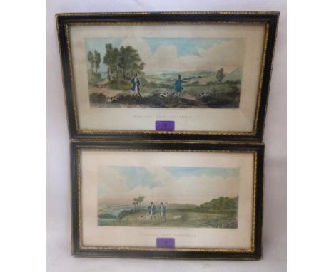 A pair of shooting prints, 'Morning First September; Evening First September', pub. 1831,1932