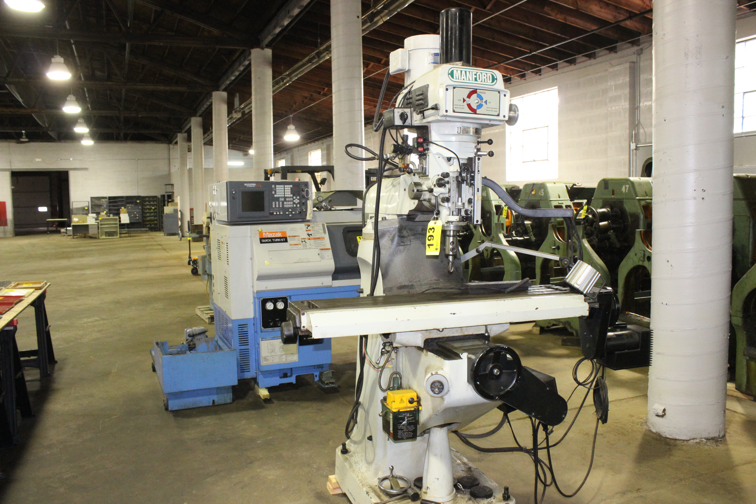 Manford 3-Axis Model CV-150 CNC Vertical Mill, s/n 0503638 (new 2005 ...