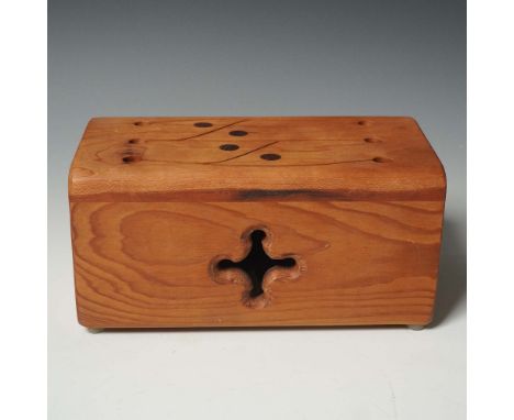 Handcrafted wooden tongue drum by Earth Rhythms of Eureka Springs, Arkansas. This folk percussion instrument features a carve
