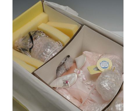 This limited edition Diana doll from The Palmary Collection by Three Hearts features exquisite craftsmanship with a high-fire