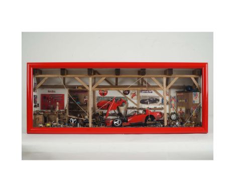 This handmade shadowbox diorama from Patrick Richard's  French company La Ruee vers l'Art, vividly captures the interior of a