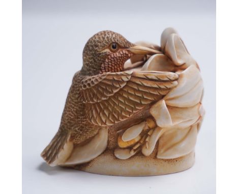 Charming Harmony Kingdom box figurine titled Sweet Serenade, handcrafted in England from marble resin. This delicate sculptur