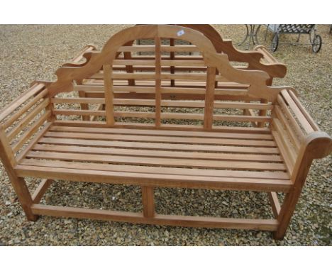 A Bramblecrest Teak Lutyens Bench - 160cm wide - RRP £329