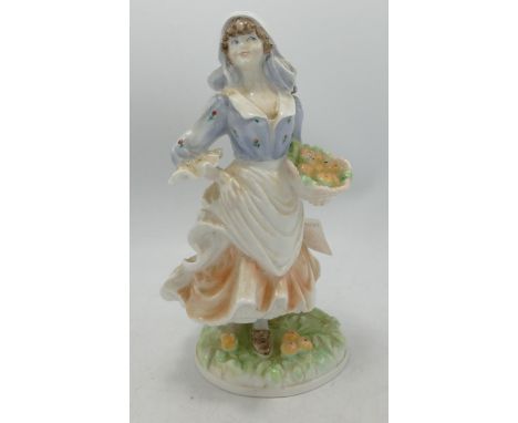 Royal Worcester figure Rosie picking apples: Limited edition 8343/9500 