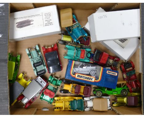 A collection of Matchbox and yesteryears model toy cars: 