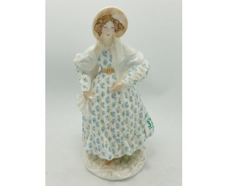 Royal Worcester / Compton Woodhouse lady figure 1830 The Romantic : limited edition 6189/9500 