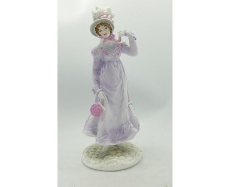 Royal Worcester / Compton Woodhouse lady figure 1818 The Regency: limited edition 247/9500 
