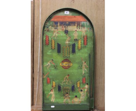 A mid 20th century Amersham Pin Cricket bagatelle game
