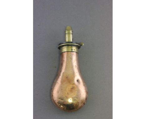 Victorian Copper Powder Flask