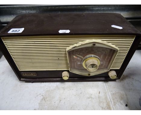 A vintage Cossor bakelite cased radio