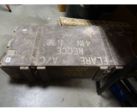 Military trunk for aircraft flares