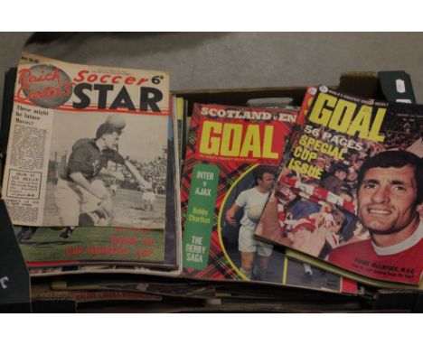 Collection of vintage football and sport magazines including Goal, World Sport (numerous) and Raich Carter (1) from 1950's on