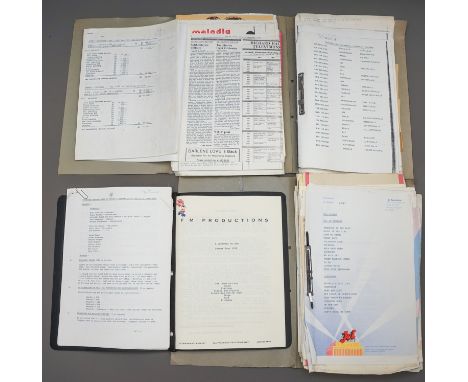 E.L.O - Summer Tour 1978 ! A bid proposal on the Elo Summer 1978 set / sound / lighting / rigging / production etc along with