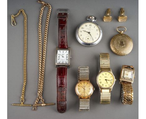 Collection of watches including 9ct gold cased Rotary men's watch 