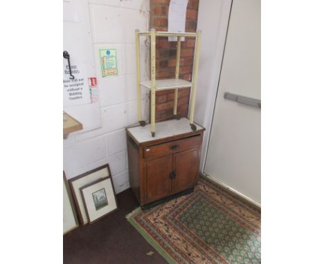 Vintage dentists cabinet & trolley