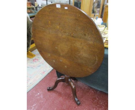 Early oak tip-top tripod table