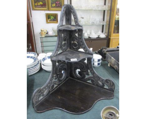 Carved wood corner bracket
