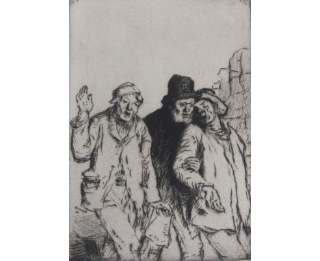 WILLIAM STRANG R.A. (1859-1921)A collection of original dry point Etchings, subjects include:The Trio pl.10 x 7inWayfarers, p