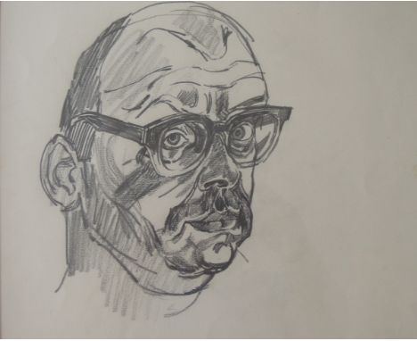 ‡JOHN BRATBY, RA (1928-1992)Self-Portraitpencil on paper19 ¾ x 14 ½ in (50 x 37cm)Provenance: from the Artist’s Studio;      