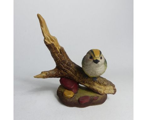 Wade connoisseur model of Goldcrest on branch, no 2, h.13.5cm.