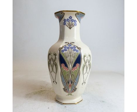 Masons Ironstone Ianthe vase, Made for Liberty of London, h.25cm.