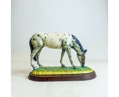 Royal Doulton model of a Appaloosa on grassy base, RDA32, from the horse &amp; pony collection,h.17cm.