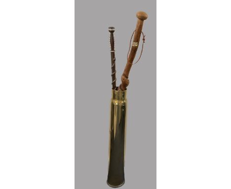 Brass Shell Case from the Battle of Guadalcanal 1943-1943 3-inch/50-caliber "three-inch fifty-calibre" cartridge Expended rou