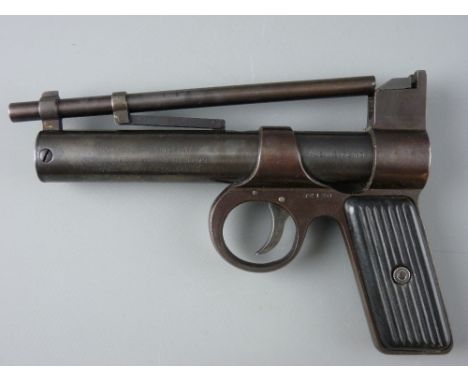 AIR PISTOL .177 Webley Junior, straight grip first series, no. J6130, early to mid production, fixed sight, made 1929/38, Bir