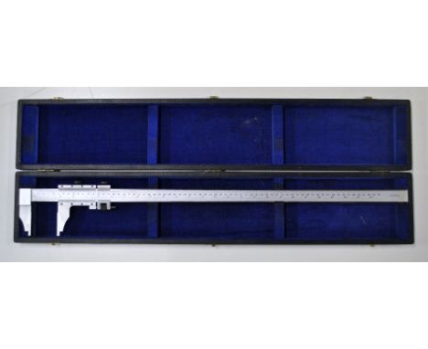 A cased Vernier scale by Moore & Wright.
