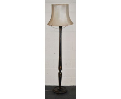 A 1920's chinoiserie standard lamp.