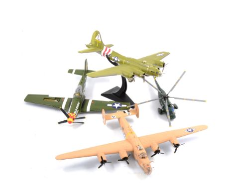 Corgi Toys The Aviation Archive loose model aircraft, including B17, SeaKing, B24 'Strawberry Bitch' and others, some with li