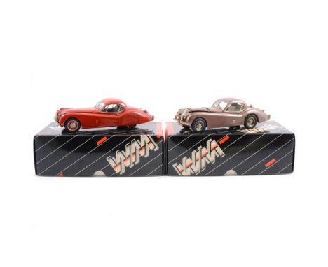 Western Models Ltd Jaguar XK120 fixed head coupé, and a Jaguar XK120 'Montlhery' white metal models, 1:24 scale, both boxed, 