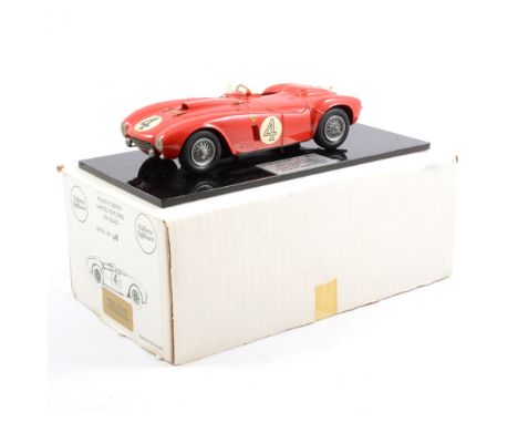 Historic Replicars Replica limited edition white metal model Ferrari 375 PLUS 1954 Le Mans winner 48/250, 1:24 scale, with pl