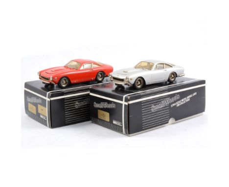 Western Model Cars 'Small Wheels' white metal DS6 Ferrari 250 GT Lusso in red, and a DS6 Ferrari 250 GT Lusso in silver, both