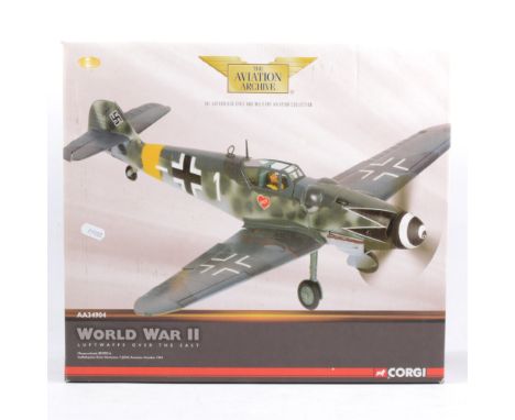 Corgi Toys The Aviation Archive model AA34904 World War II Luftwaffe Over the East Messerschmitt Bf109G-6 Staddelkapitan Eric