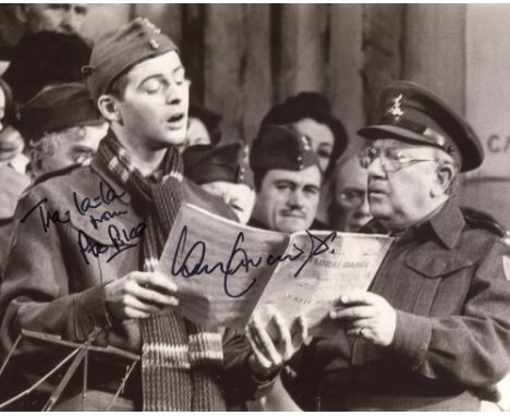 Dads Army 8x10 comedy photo signed by actor Ian Lavender who played Private Pike in the series. Good condition. All autograph