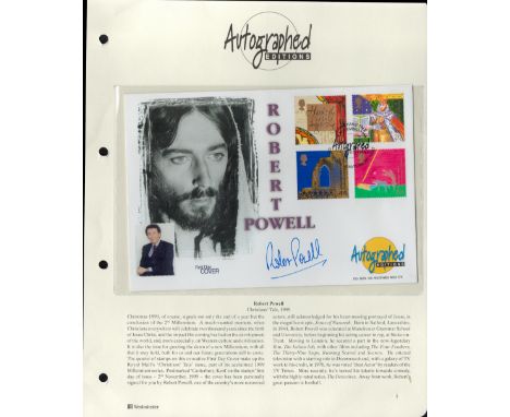 Robert Powell Actor Signed Westminster Autographed Editions First Day Cover. Good condition. All autographs come with a Certi