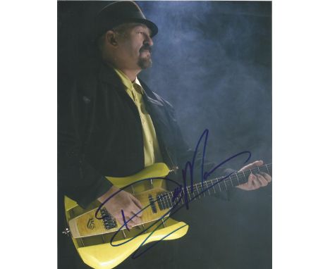 English singer songwriter and guitarist Dave Mason Signed 10x8 Colour Photo. Signed in blue marker pen. Photo shows Mason Dur